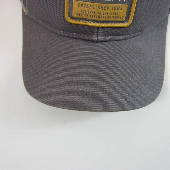 Carhartt hat gray adjustable snapback cap patch - Picture 5 of 5